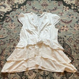 Anthropologie Left of Center Tiered Top, L